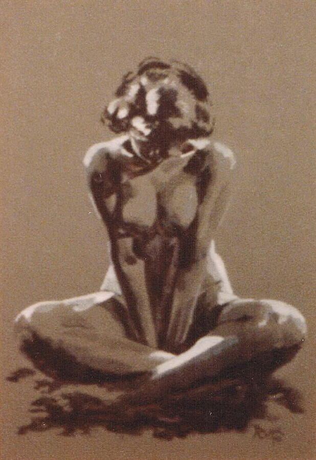 Seated Nude Painting by Barbara Keith