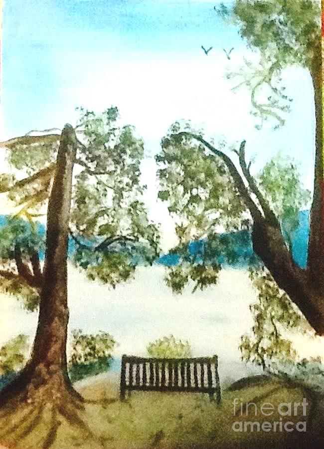 Seated view Painting by Audrey Pollitt