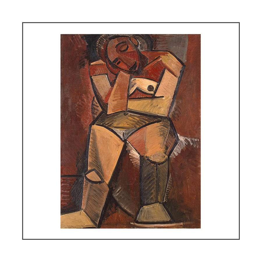 Abstract Painting - Seated Woman by Movie Poster Prints