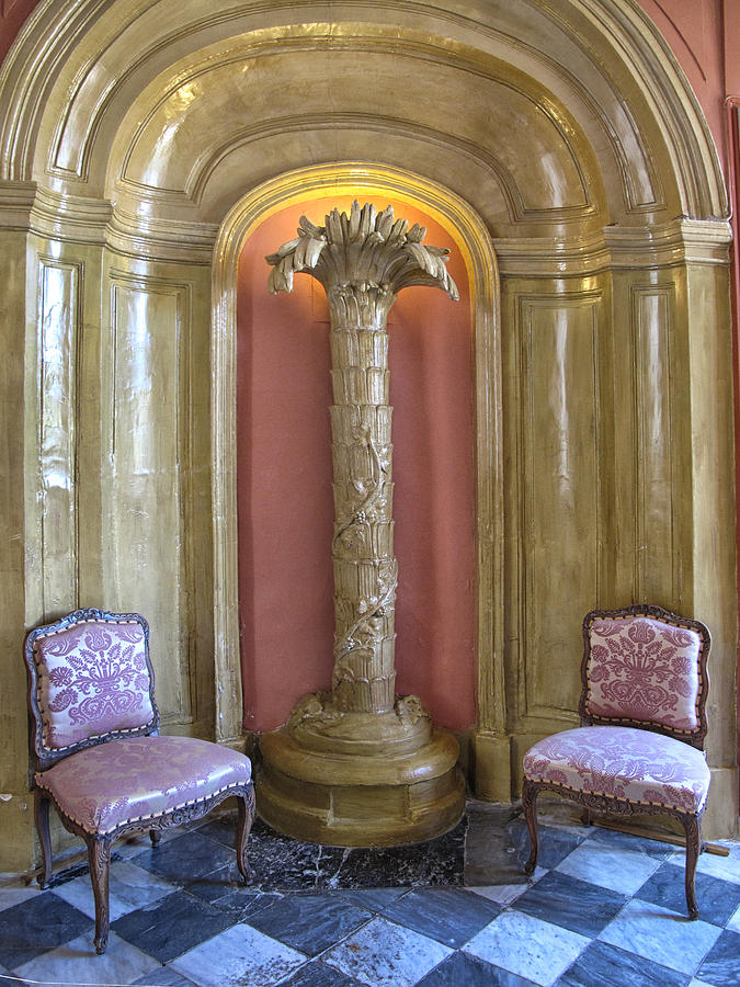 Seating Area in a Chateau Photograph by Dave Mills
