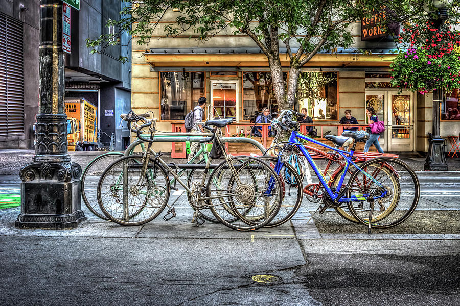Seattle Bicycles Photograph by Spencer McDonald
