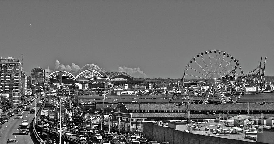 Seattle Black and White Photograph by Linda Bianic