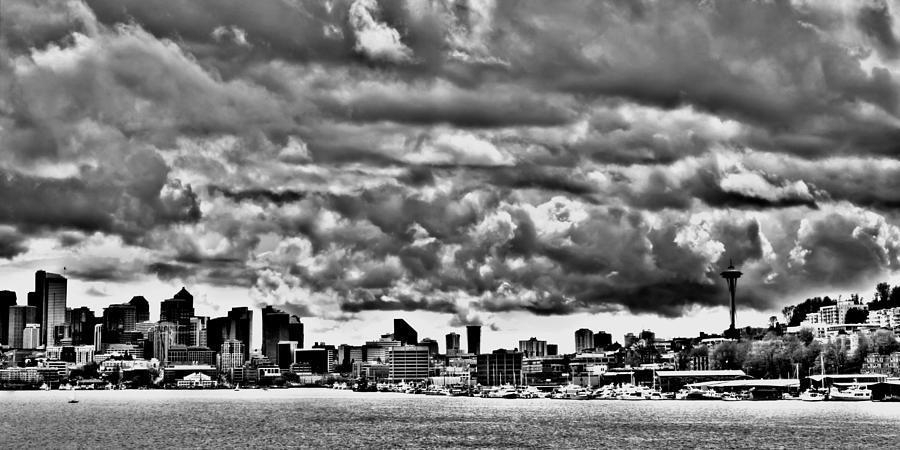 Seattle Cityscape from Gasworks Park Photograph by David Patterson