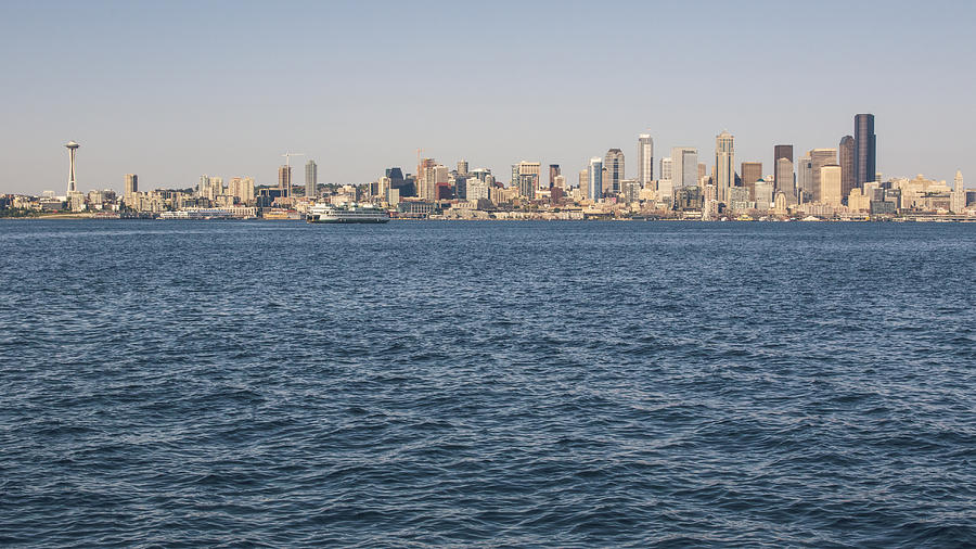 Seattle Cityscape from the water Photograph by Matt McDonald