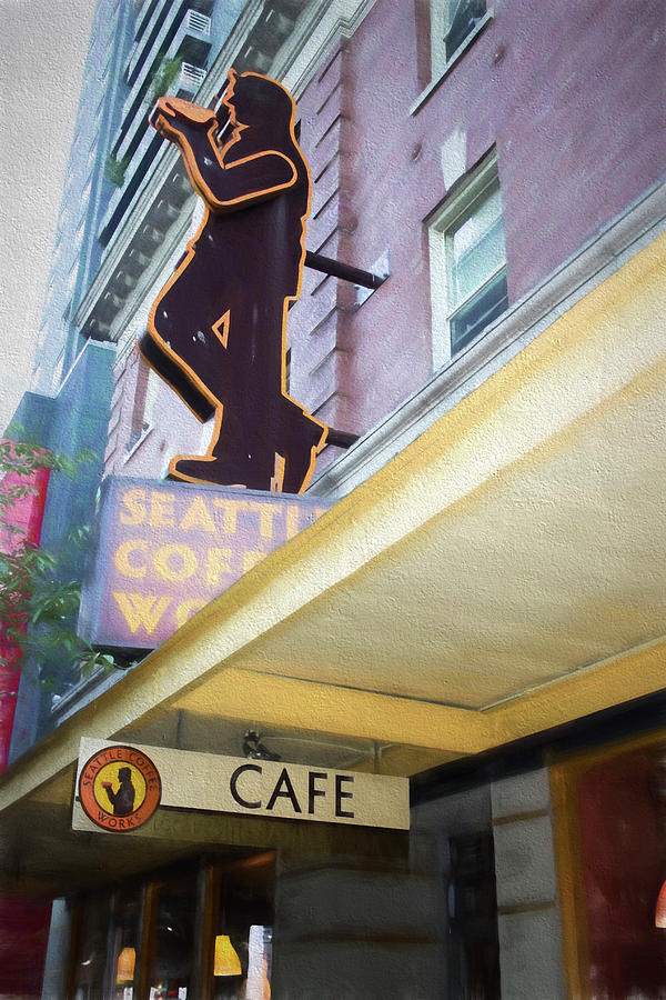 Seattle Coffee  Digital Art by Cathy Anderson