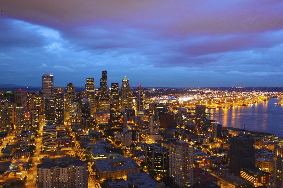 Seattle Photograph - Seattle Evening  by Kristy Marsich
