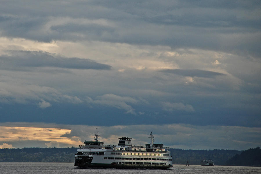 Seattle Ferry Photograph by Carol Eliassen