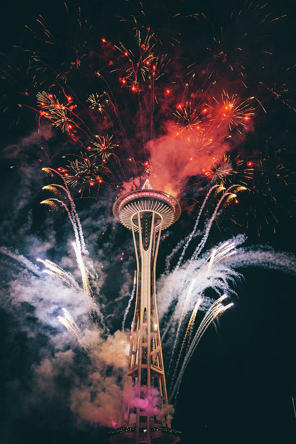 Independence Day Photograph - Seattle by Happy Home Artistry
