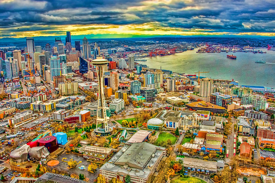 Seattle Photograph by Jerry Cahill