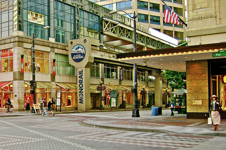 Seattle Monorail Station, Washington Photograph by Ruth Hager