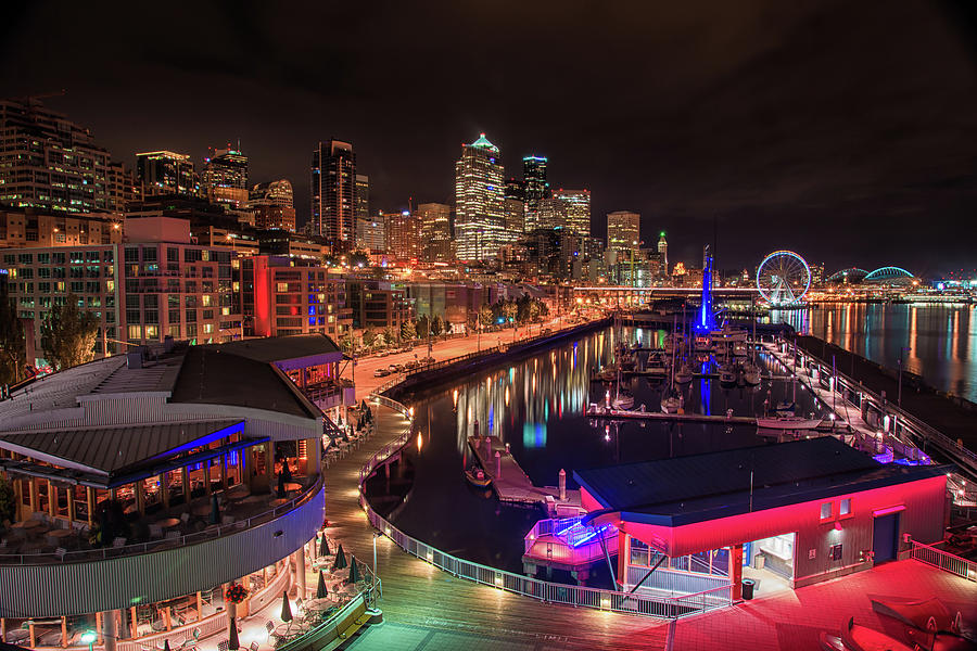 Seattle Nights Photograph by Raf Winterpacht