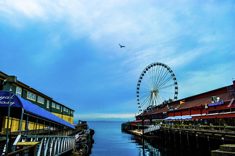 Seattle Photograph - Seattle Pier 57 by D Justin Johns