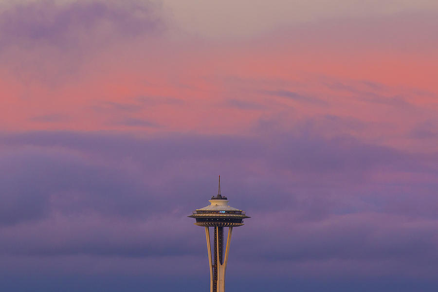 Seattle Pink Sunrise Photograph by Matt McDonald
