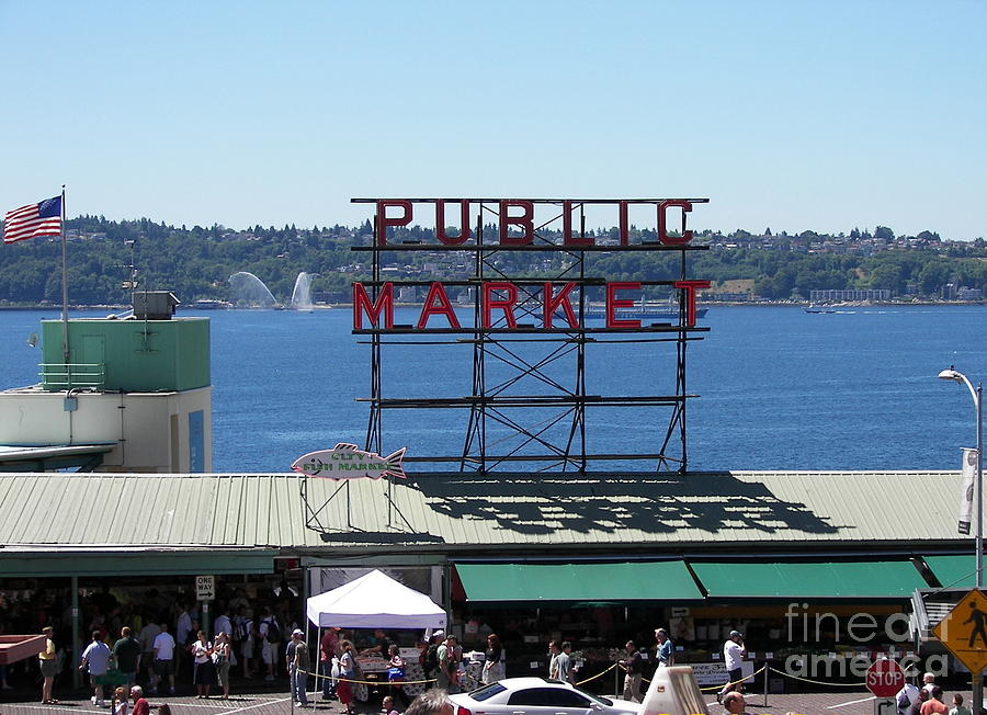 Seattle Public Market Photograph by Carol  Bradley