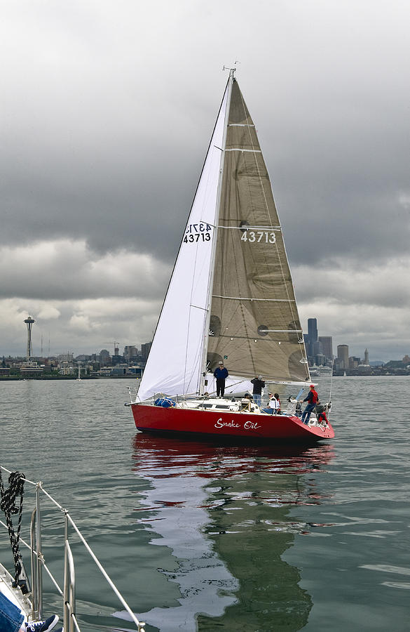 Seattle Sailing Photograph by Tom Dowd - Fine Art America