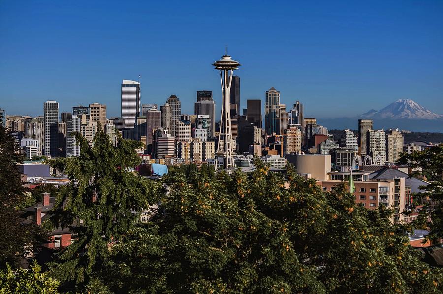Seattle Skyline Photograph by Doug Wallick