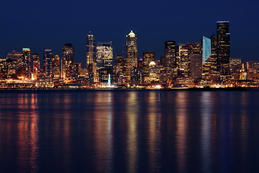 Seattle Skyline From Alki David Lunde 