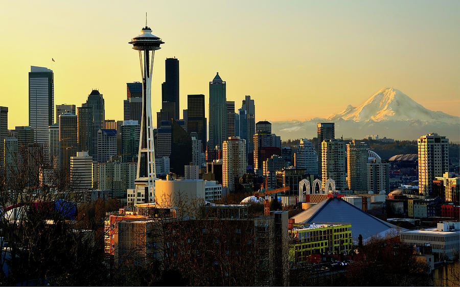 Seattle Skyline Photograph by Greg Sigrist