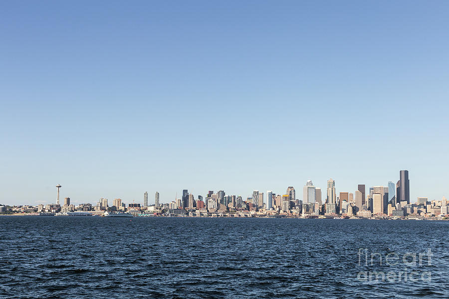 Seattle skyline in Washington state in the US Photograph by Didier Marti