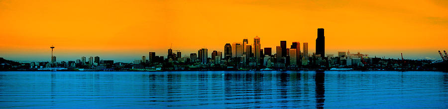Seattle Skyline Photograph by Michaelalonzo Kominsky