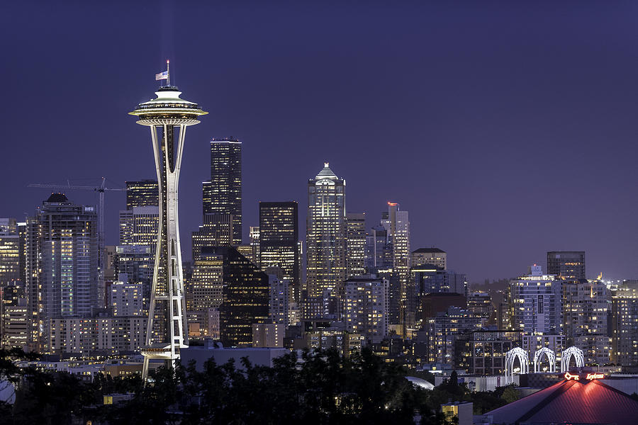 Seattle Skyline Photograph by Michael Donahue