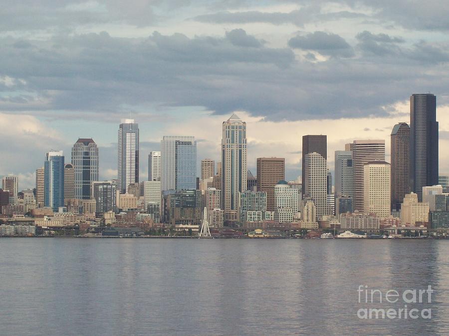Seattle Skyline Photograph by Carol Riddle