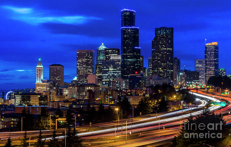 Seattle Skyline Photograph by Sal Ahmed