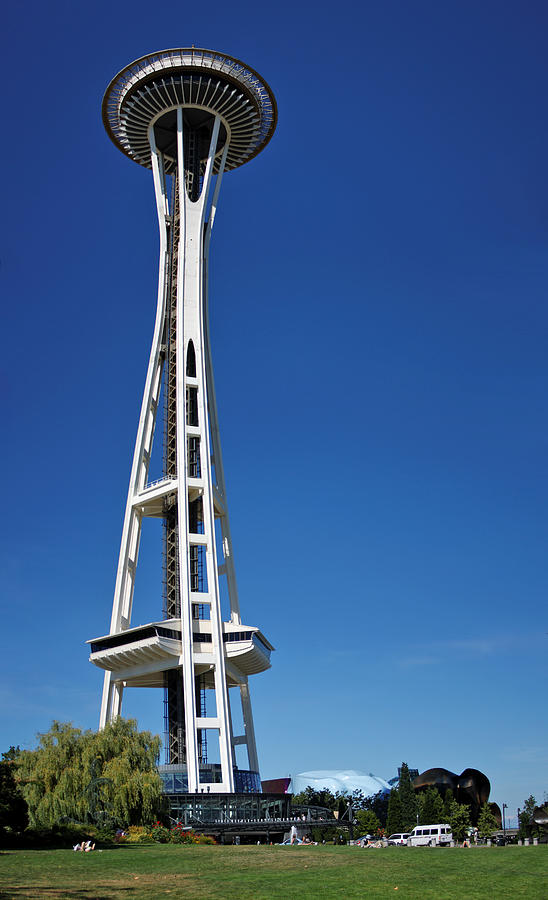 Architecture Photograph - Seattle Space Needle by Adam Romanowicz
