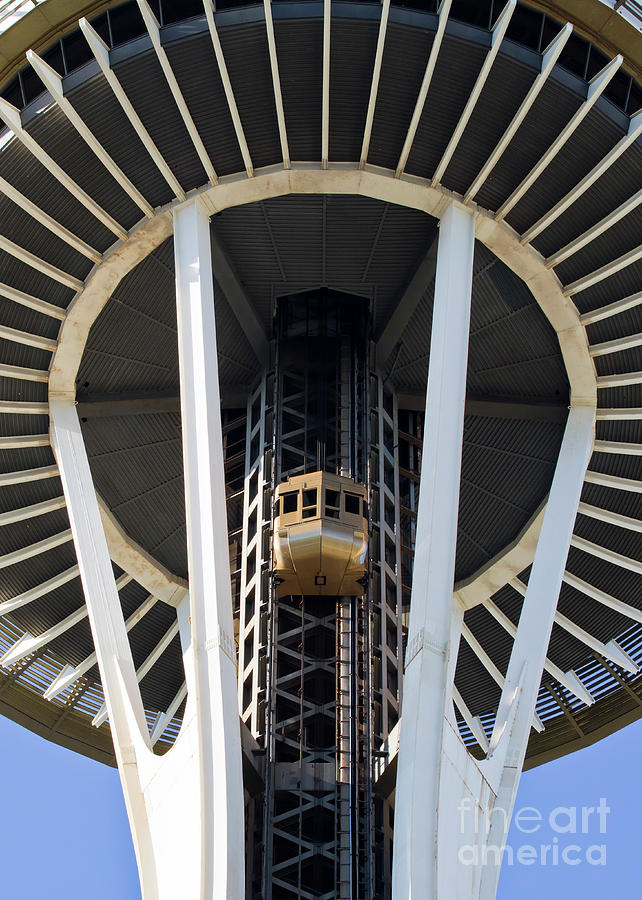 Seattle Space Needle Elevator Photograph by Chris Dutton