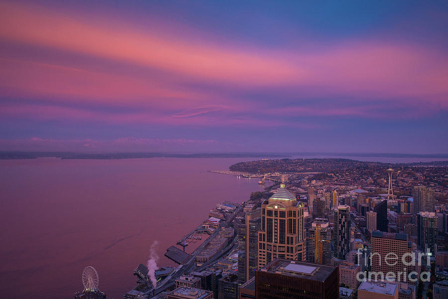 Seattle Sunrise Skies Photograph