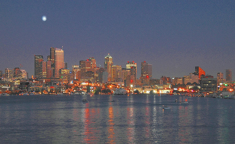 Seattle Photograph - Seattle Sunset by Dan Fulk 
