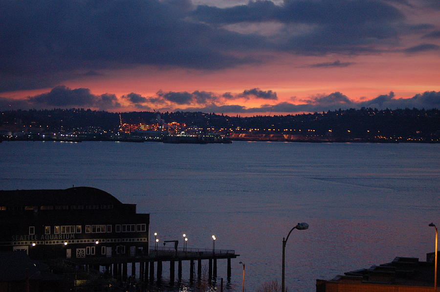 Seattle Sunset Photograph by Maria Aduke Alabi