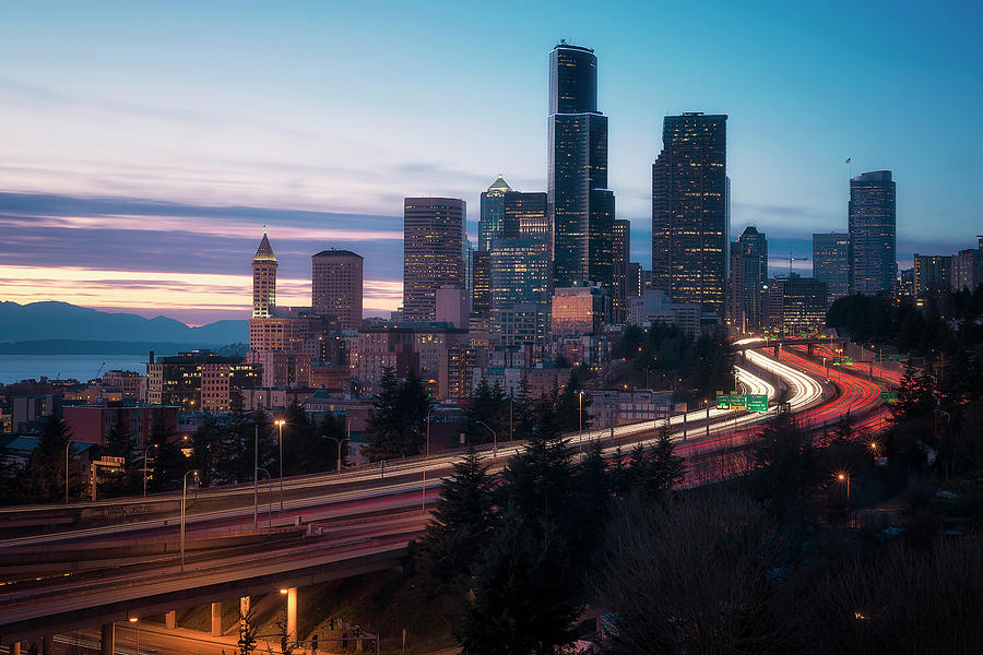 Seattle Twilights Photograph by Ryan Manuel