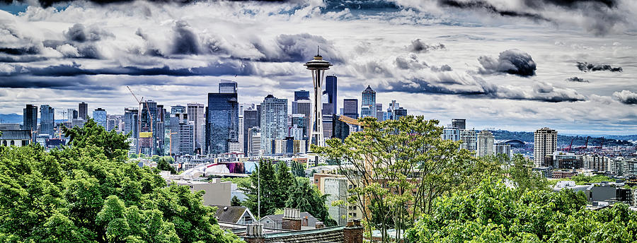Seattle Washington City Skyline From Kerry Park Photograph by Alex Grichenko