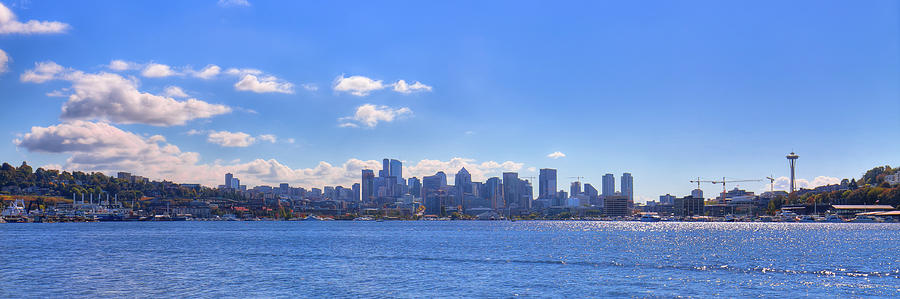 Seattle Washington from Gasworks Park Photograph by David Patterson