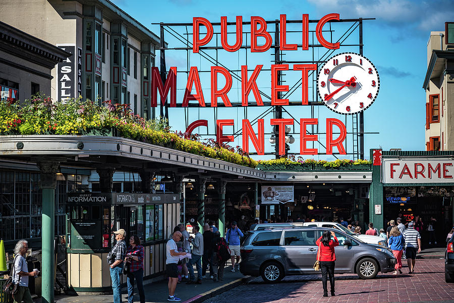 Seattles Pikes Place Market Photograph by Anthony Doudt