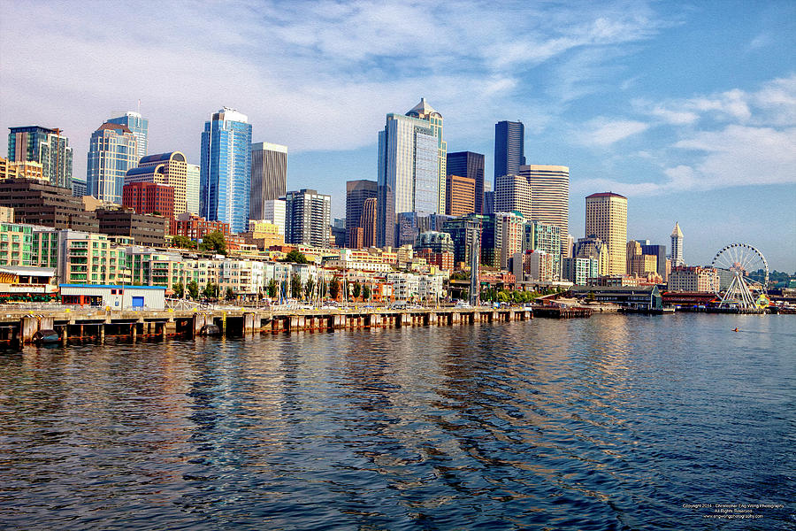 Seattle’s Skyline Digital Art by Christopher Eng-Wong - Fine Art America