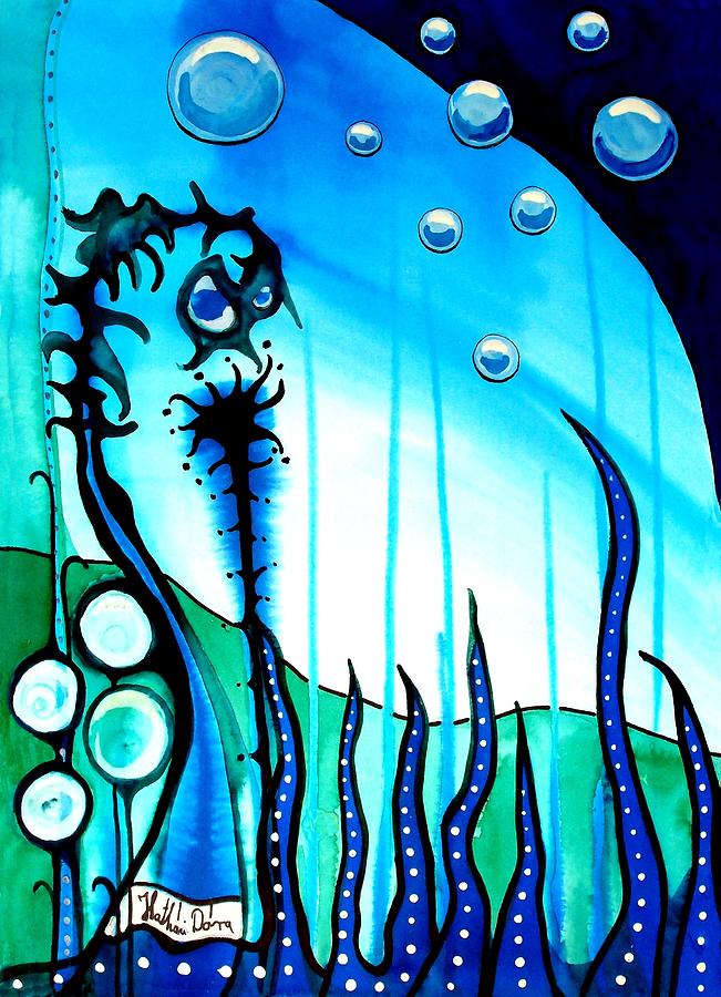 Seaweed - Art by Dora Hathazi Mendes Painting by Dora Hathazi Mendes