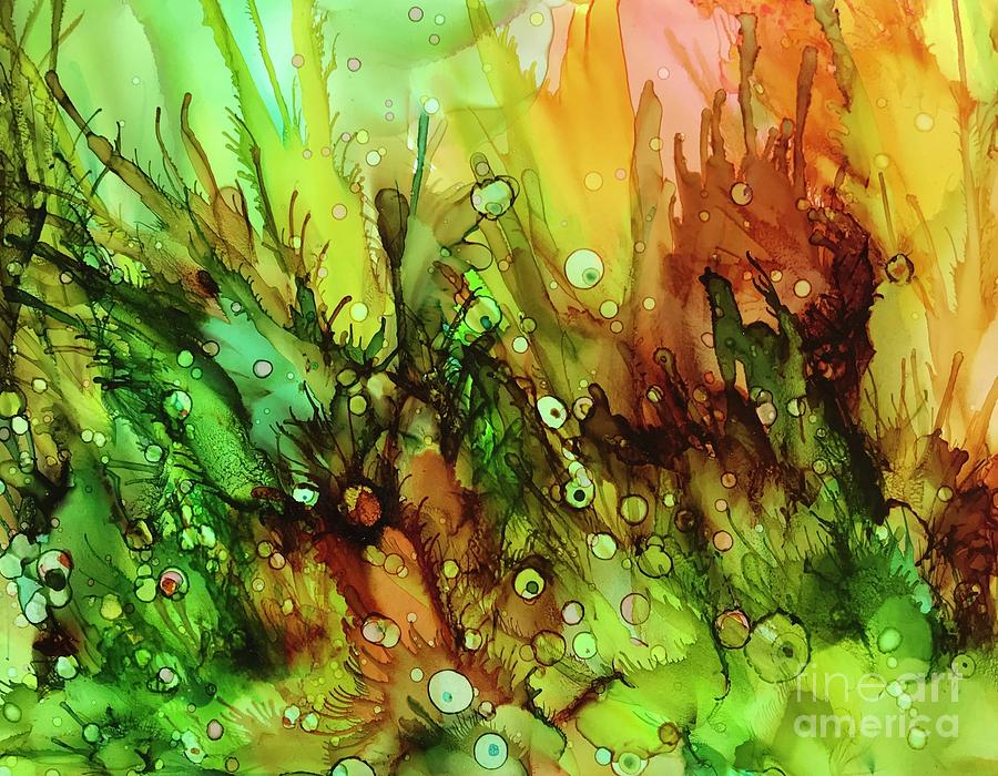 Seaweed Shallows Painting by Nancy Koehler