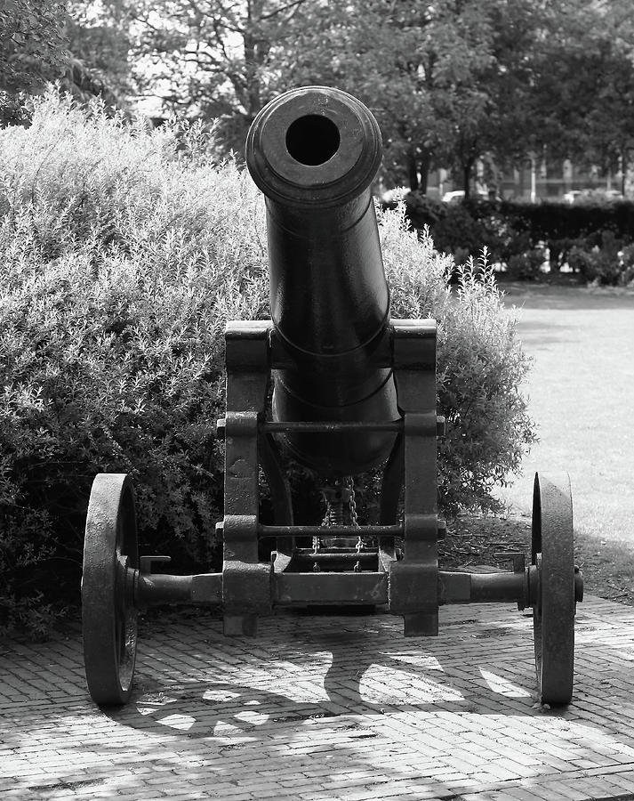 Sebastapol Cannon Monochrome Photograph by Jeff Townsend
