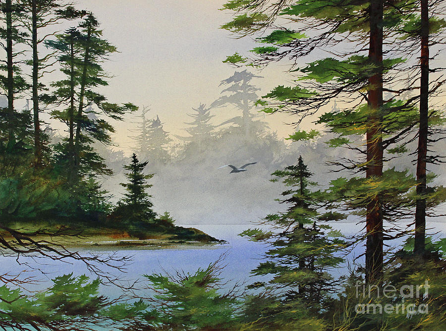 Secluded Cove Enhanced Painting by James Williamson