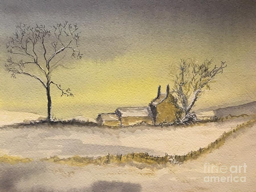 Secluded Farm House Painting by Grim Works Art - Fine Art America