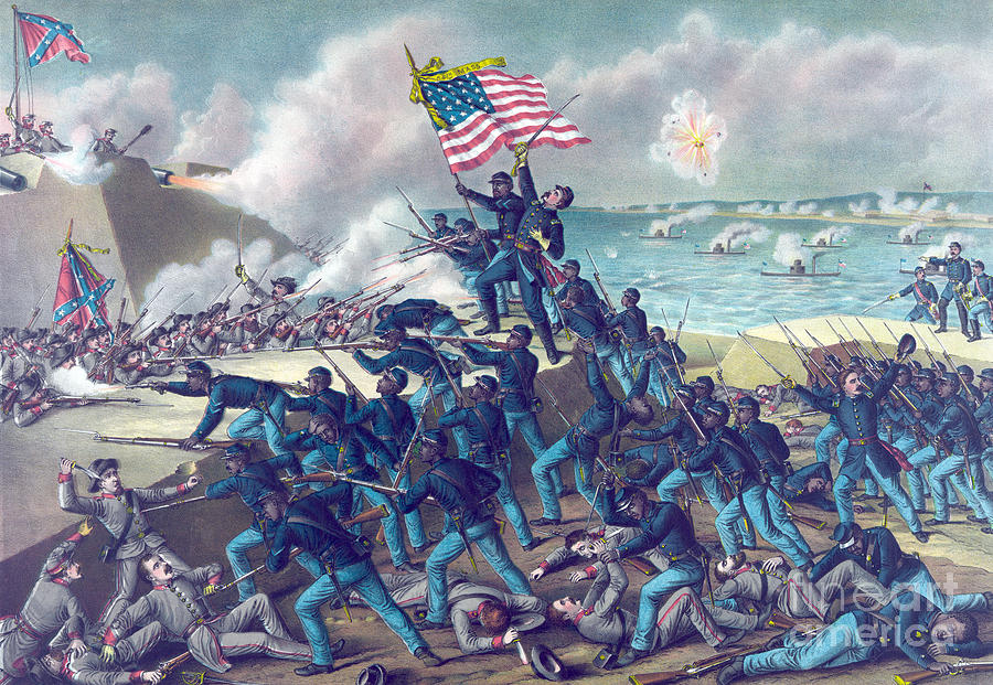 Second Battle Of Fort Wagner, 1863 Photograph by Science Source