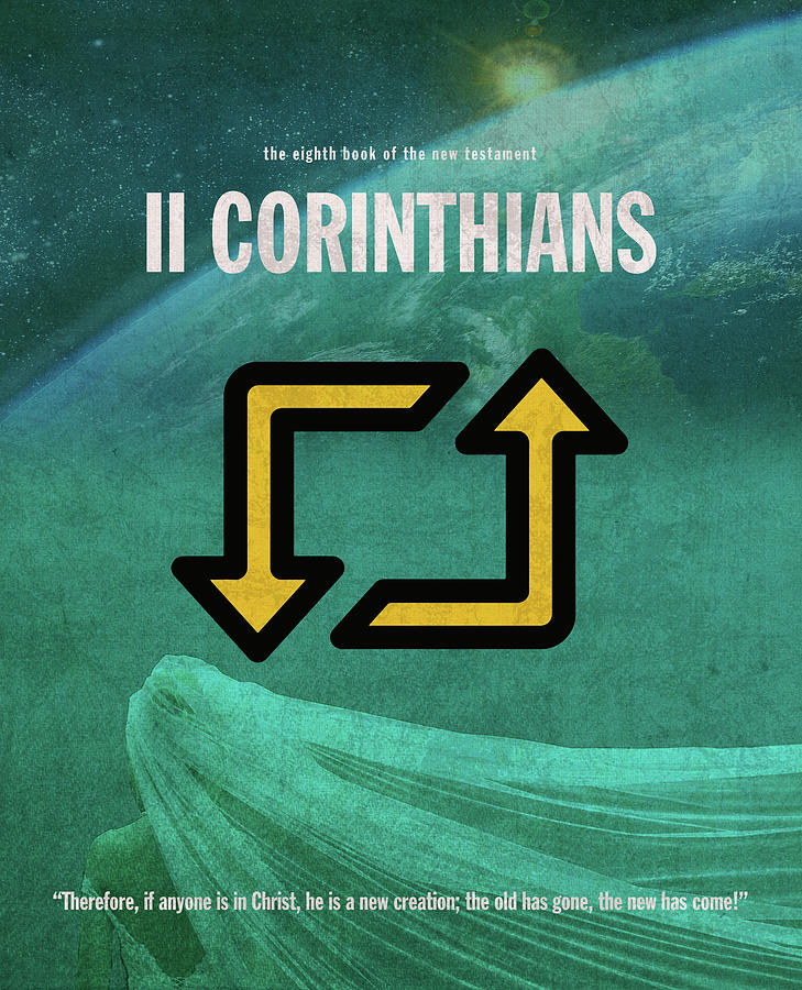 Second Mixed Media - Second Corinthians Books Of The Bible Series New Testament Minimal Poster Art Number 08 by Design Turnpike Second Mixed Media - Second Corinthians Books Of The Bible Series New Testament Minimal Poster Art Number 08 by Design Turnpike