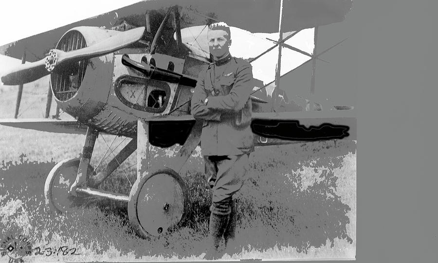 Second Lieutenant Frank Luke with his  SPAD S.XIII on September 19, 1918 somewhere in France-2016  Photograph by David Lee Guss