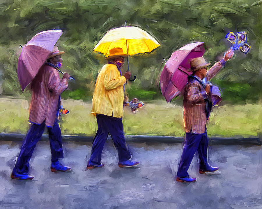 Second Line New Orleans Painting by Dominic Piperata