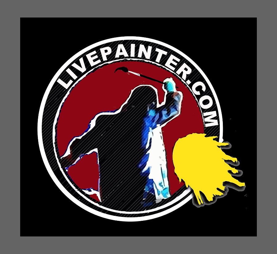 second Official Live Painter Logo  Painting by Neal Barbosa