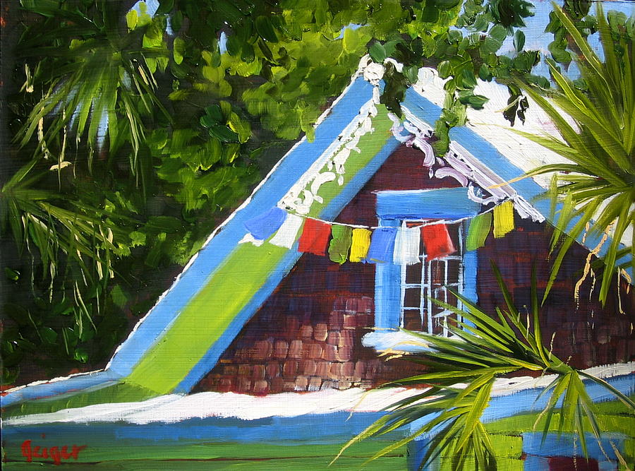 Cottage Painting - Second Story by Pamela Geiger