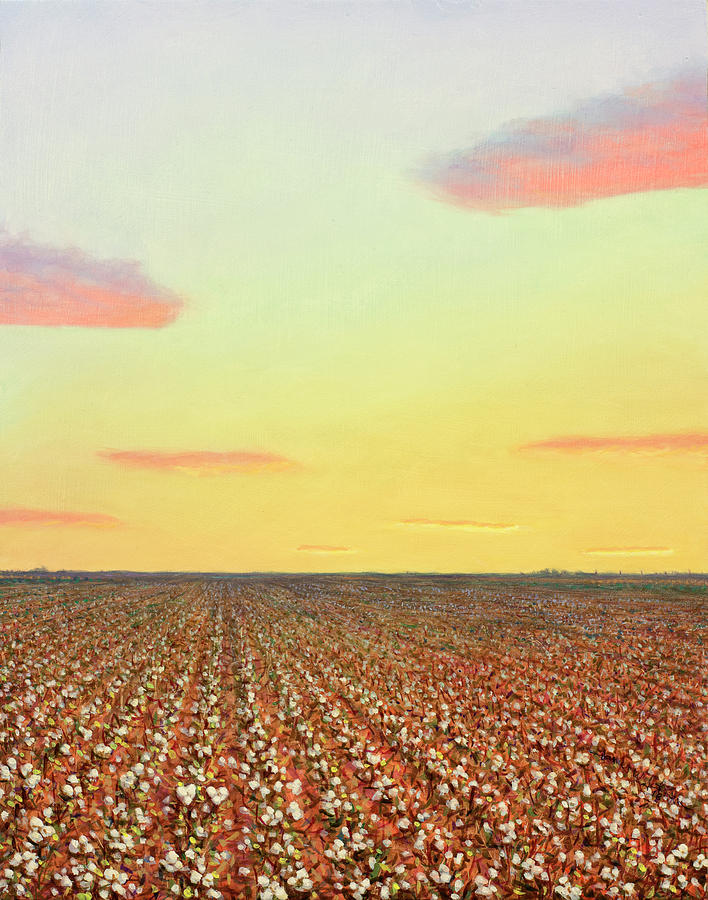 Sunset Painting - Second Year Cotton by James W Johnson