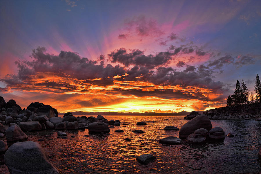 Secret Cove Sunset Photograph by Martin Gollery